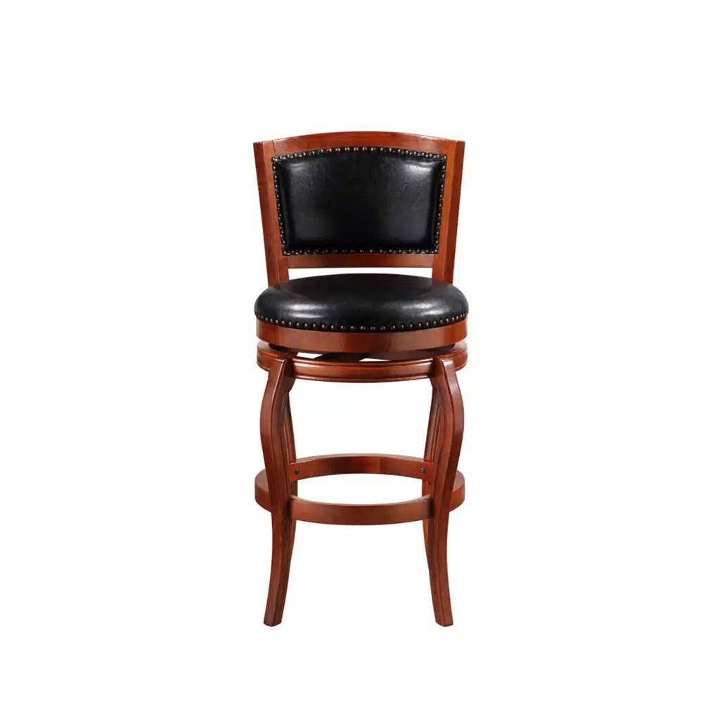 Boraam - Harris Swivel Bar Stool - Cherry - 51129 veiw 3