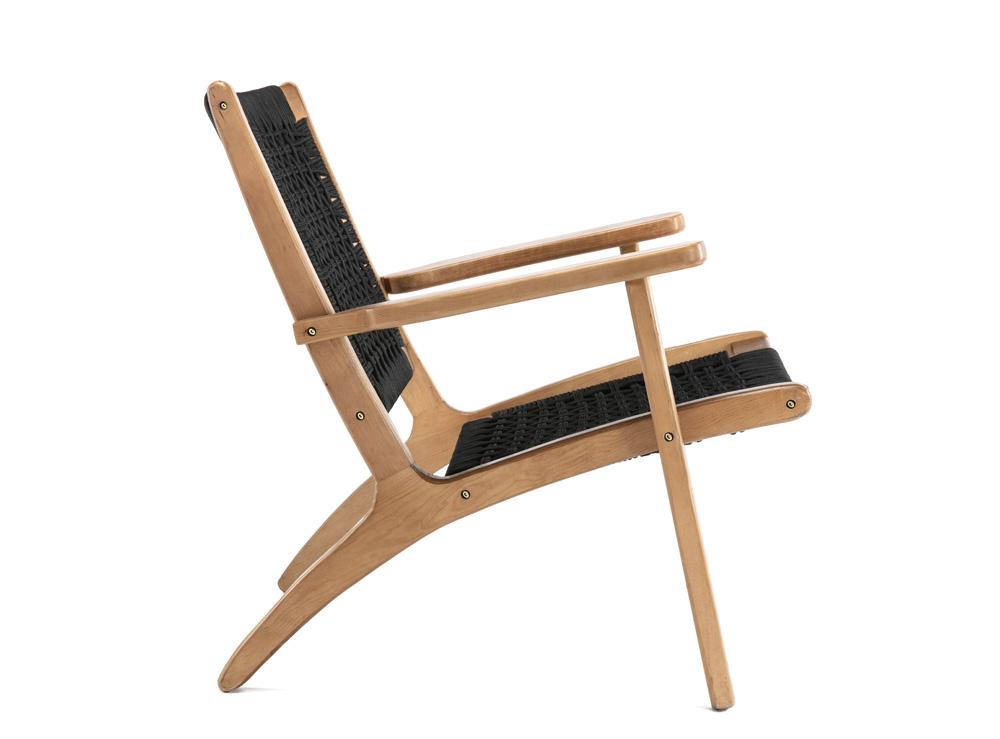Boraam - Harrison Woven Black Rope Accent Chair - Natural - 76152 veiw 7