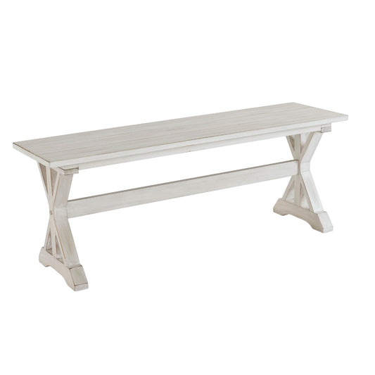 Boraam - Jamestown Dining Bench - Antique White  - 77404 veiw 1