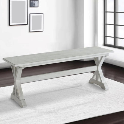 Boraam - Jamestown Dining Bench - Antique White  - 77404 veiw 3