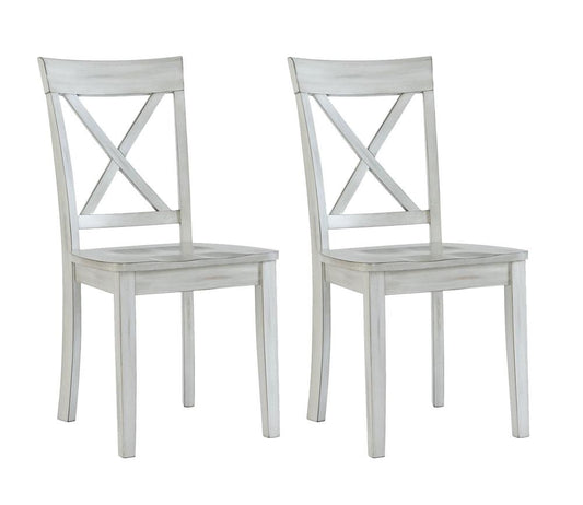 Boraam - Jamestown Dining Chair - Set of 2 - Antique White - 77405 veiw 1