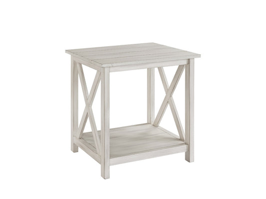 Boraam - Jamestown End Table - Antique White - 77410 veiw 1
