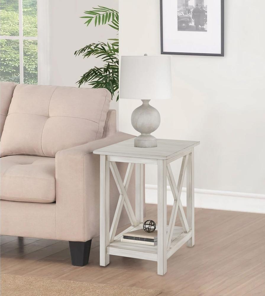 Boraam - Jamestown Side Table - Antique White - 77408 veiw 3
