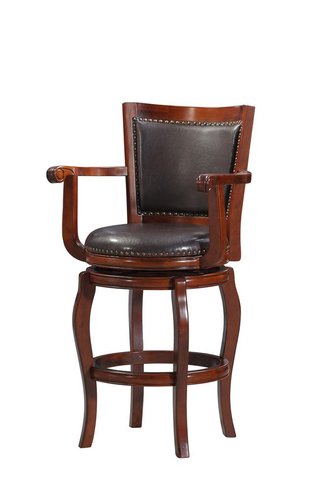 Boraam - Jones Swivel Bar Stool - Brown/Cherry - 52429 veiw 1