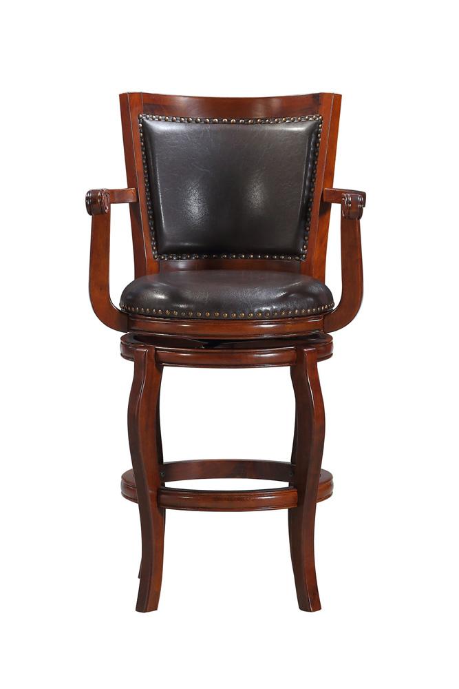 Boraam - Jones Swivel Bar Stool - Brown/Cherry - 52429 veiw 2