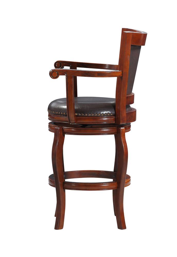 Boraam - Jones Swivel Bar Stool - Brown/Cherry - 52429 veiw 4