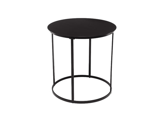 Boraam - Landon Round Metal End Table - Dark Brown Finish - 17218 veiw 1
