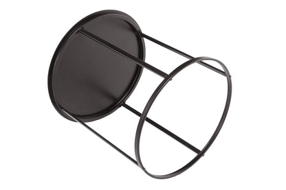 Boraam - Landon Round Metal End Table - Dark Brown Finish - 17218 veiw 3