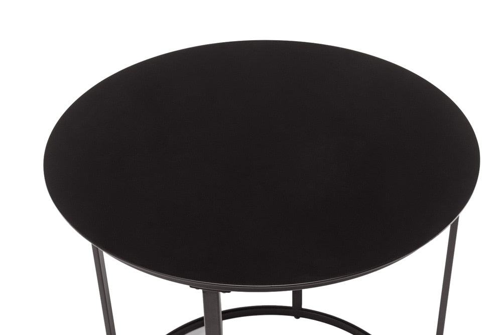 Boraam - Landon Round Metal End Table - Dark Brown Finish - 17218 veiw 4