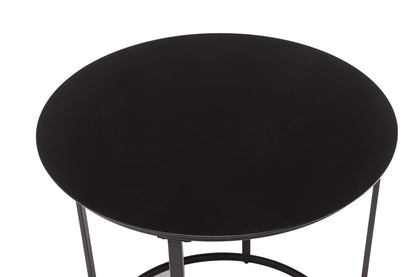 Boraam - Landon Round Metal End Table - Dark Brown Finish - 17218 veiw 4