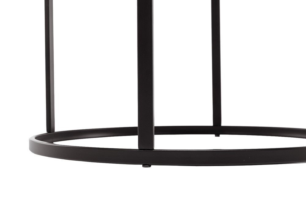 Boraam - Landon Round Metal End Table - Dark Brown Finish - 17218 veiw 5
