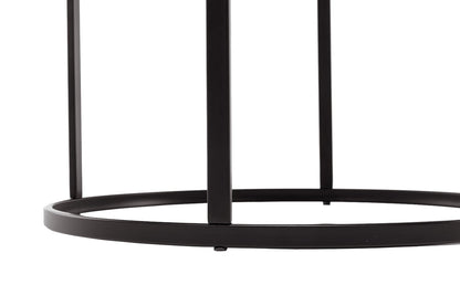 Boraam - Landon Round Metal End Table - Dark Brown Finish - 17218 veiw 5