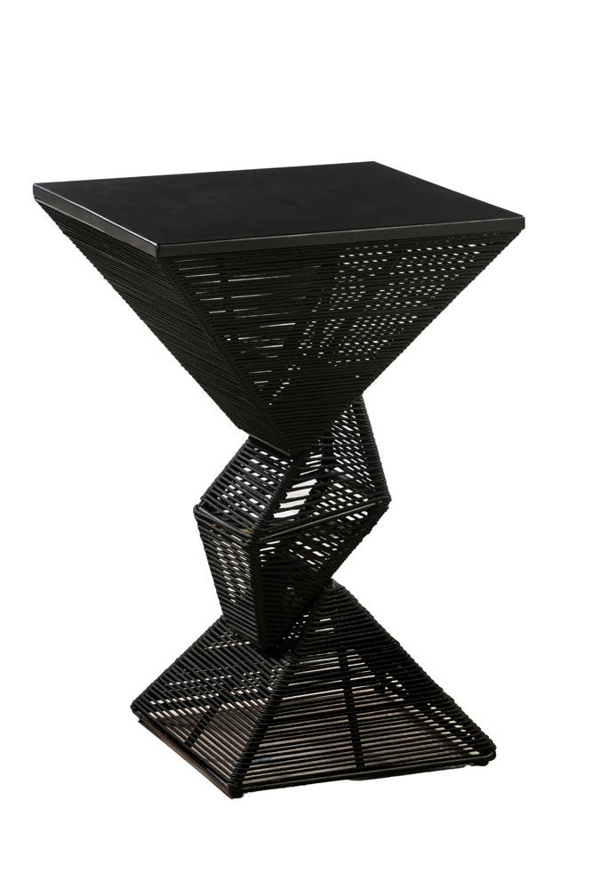 Boraam - Lorenzo Rope Geometric Pub Table - Black - 76156 veiw 1