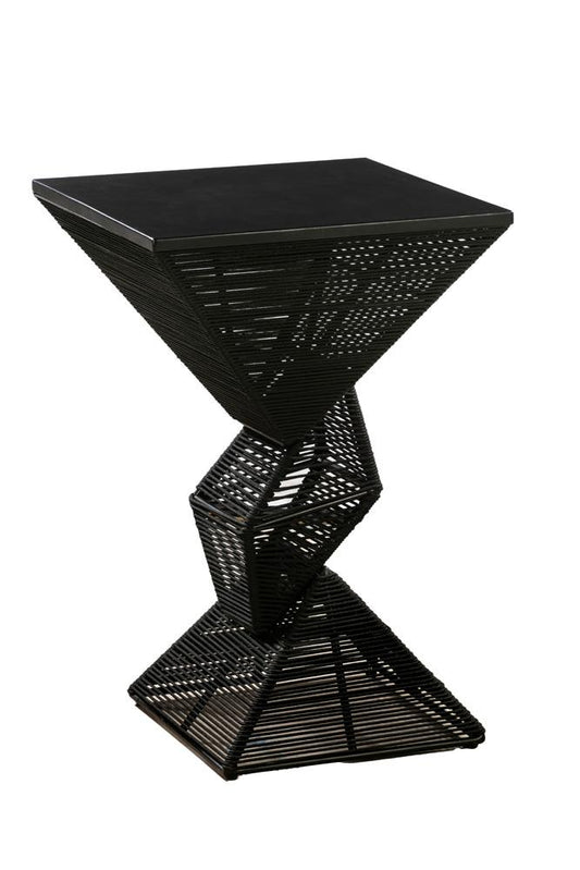 Boraam - Lorenzo Rope Geometric Pub Table - Black - 76156 veiw 1