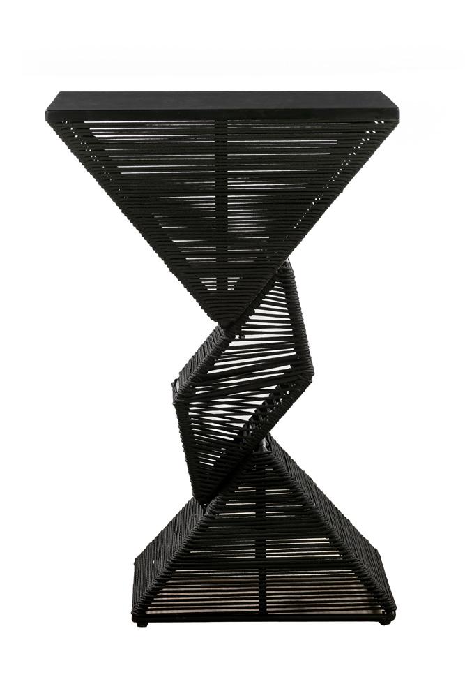 Boraam - Lorenzo Rope Geometric Pub Table - Black - 76156 veiw 2