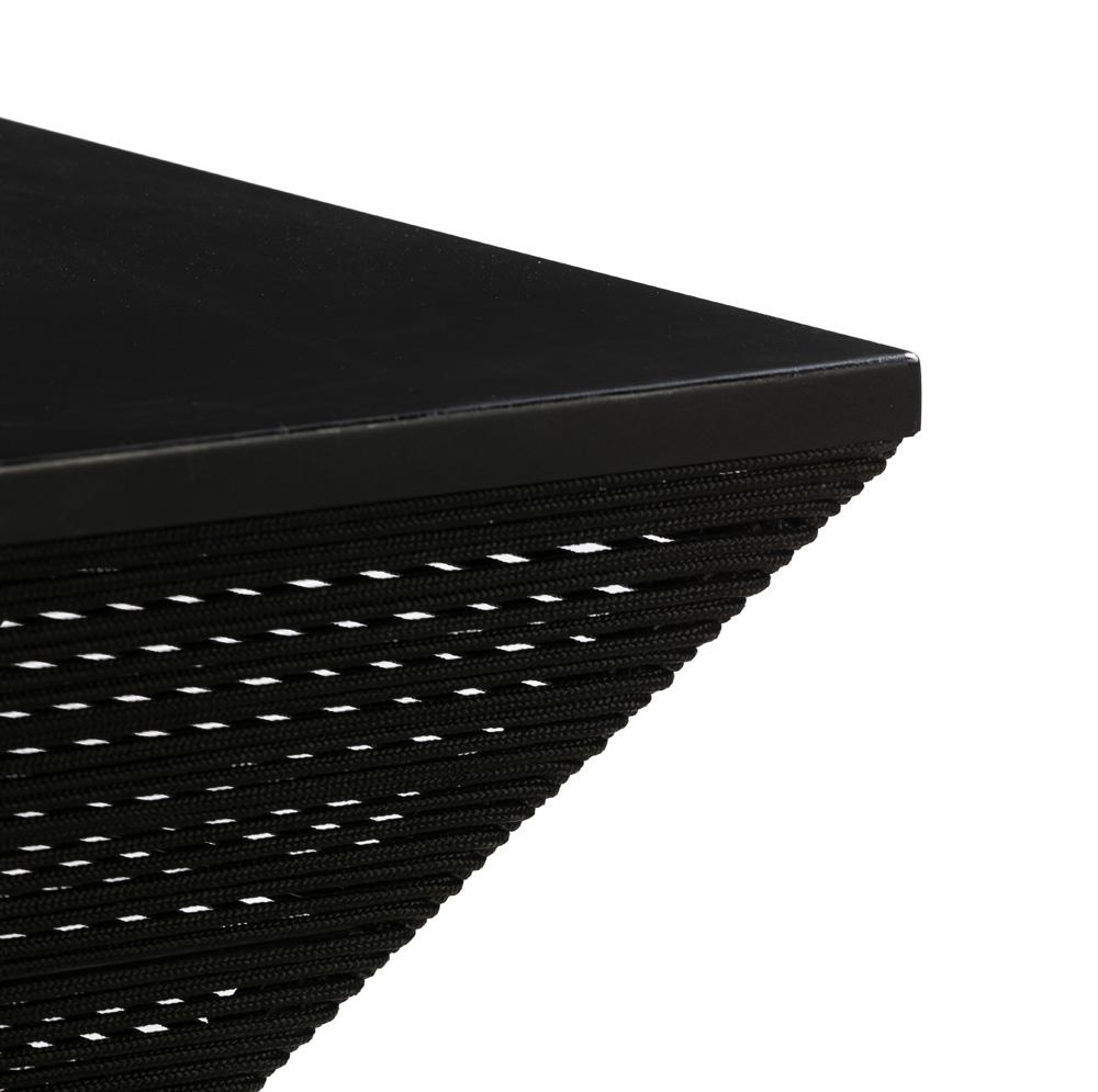 Boraam - Lorenzo Rope Geometric Pub Table - Black - 76156 veiw 3
