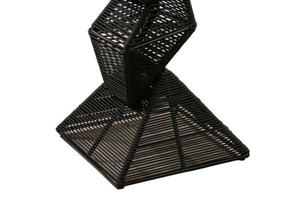 Boraam - Lorenzo Rope Geometric Pub Table - Black - 76156 veiw 4