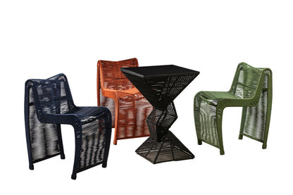 Boraam - Lorenzo Rope Geometric Pub Table - Black - 76156 veiw 5