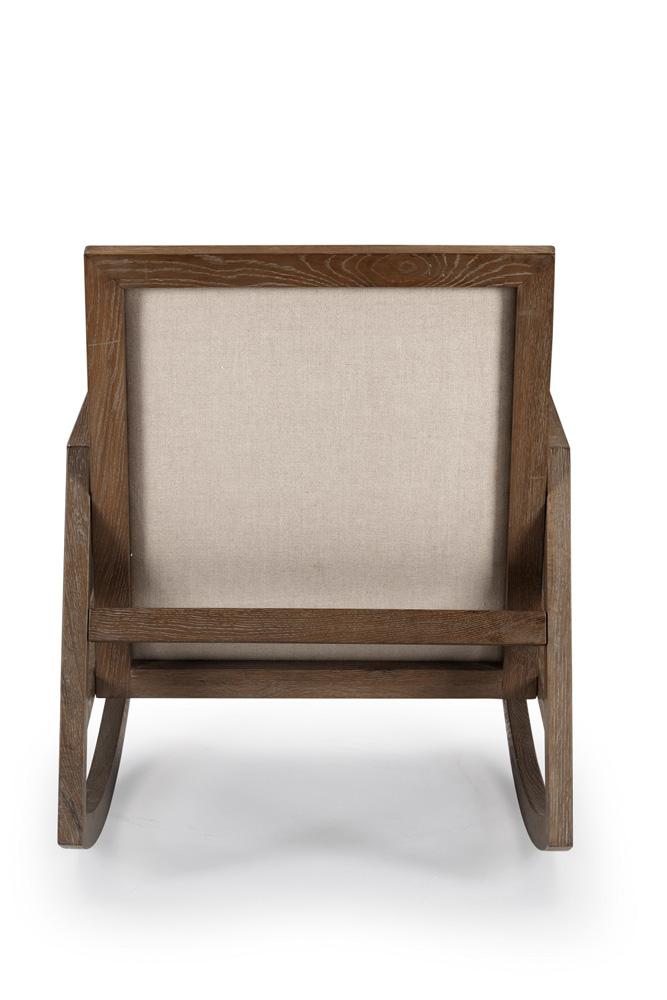 Boraam - Luna Accent Rocking Chair - Coffee Brushed - 18117 veiw 4