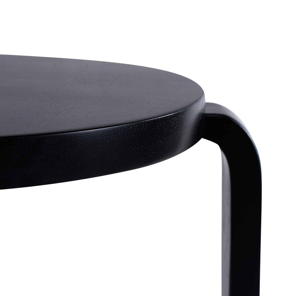 Boraam - Mateo Round Backless Stacking Stools - Black (Set of 2) - 40218 view 4