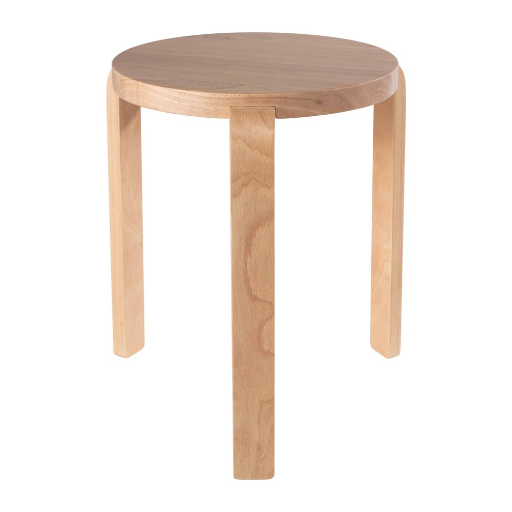 Boraam - Mateo Round Backless Stacking Stools - Blonde Oak (Set of 2) - 40018 view 2