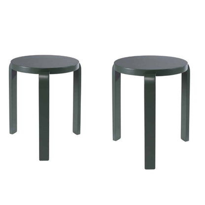 Boraam - Mateo Round Backless Stacking Stools - Spanish Moss (Set of 2) - 40118 view 1