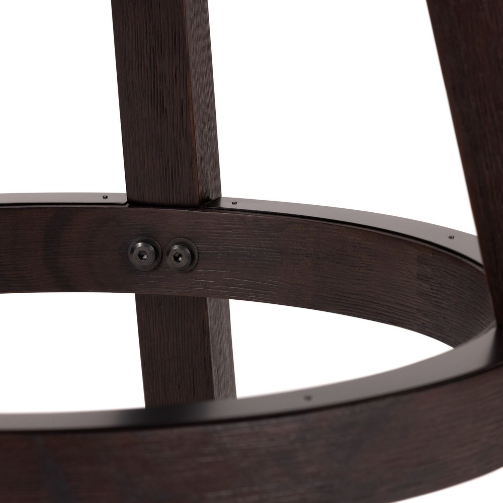 Boraam - Melrose Swivel Counter Stool - Espresso Wire-Brush - 77626 view 7