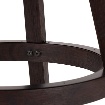 Boraam - Melrose Swivel Counter Stool - Espresso Wire-Brush - 77626 view 7
