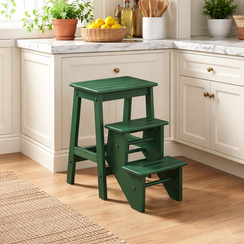 Boraam - Niko Folding 24" Step Stool - Equestrian Green - 36624 view 10