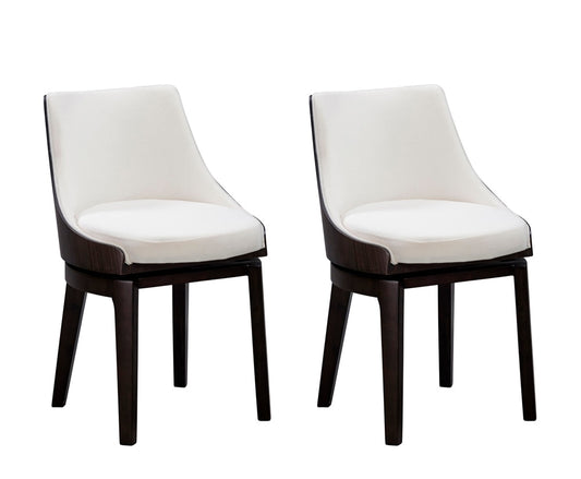 Boraam - Orleans Swivel Low Back Dining Chairs - Set of 2 - 84072 veiw 1