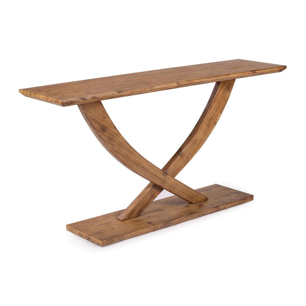 Boraam - Rasmus Console Table - Barnwood Wire-Brush - 77349 view 1