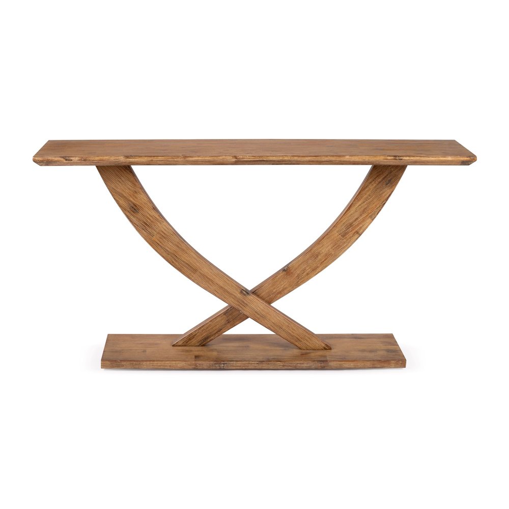 Boraam - Rasmus Console Table - Barnwood Wire-Brush - 77349 view 2
