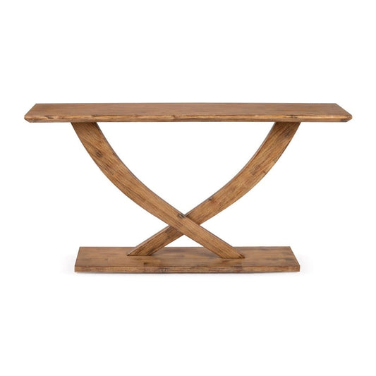 Boraam - Rasmus Console Table - Barnwood Wire-Brush - 77349 view 2