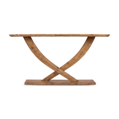 Boraam - Rasmus Console Table - Barnwood Wire-Brush - 77349 view 4