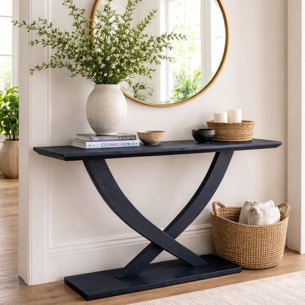 Boraam - Rasmus Console Table - Navy Blue - 77328 view 7