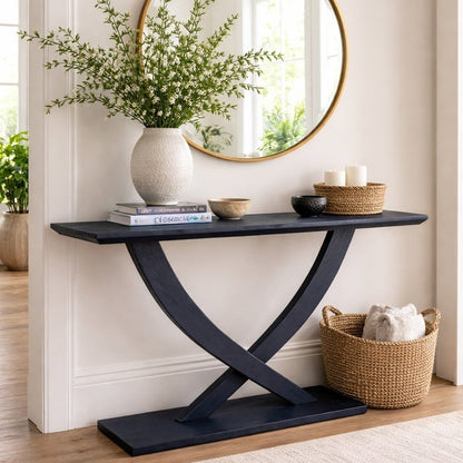 Boraam - Rasmus Console Table - Navy Blue - 77328 view 7