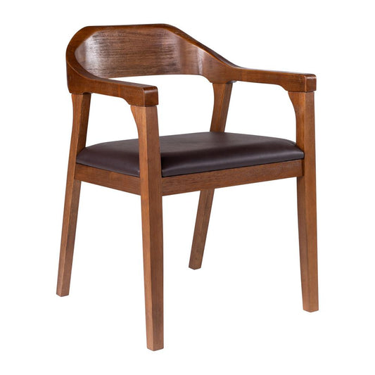 Boraam - Rasmus Dining Arm Chair - Chestnut Wire-Brush Finish - 77317 veiw 1