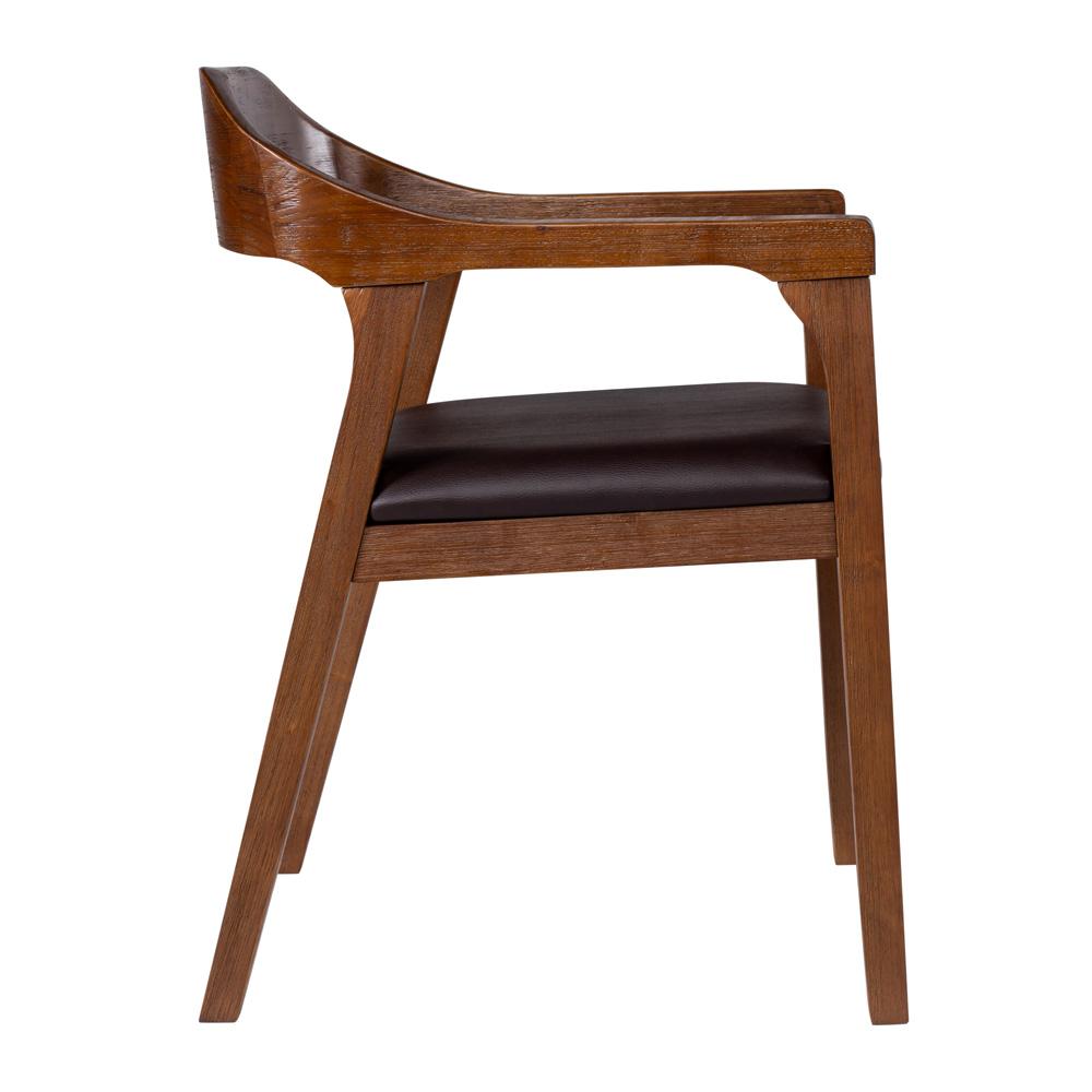 Boraam - Rasmus Dining Arm Chair - Chestnut Wire-Brush Finish - 77317 veiw 3