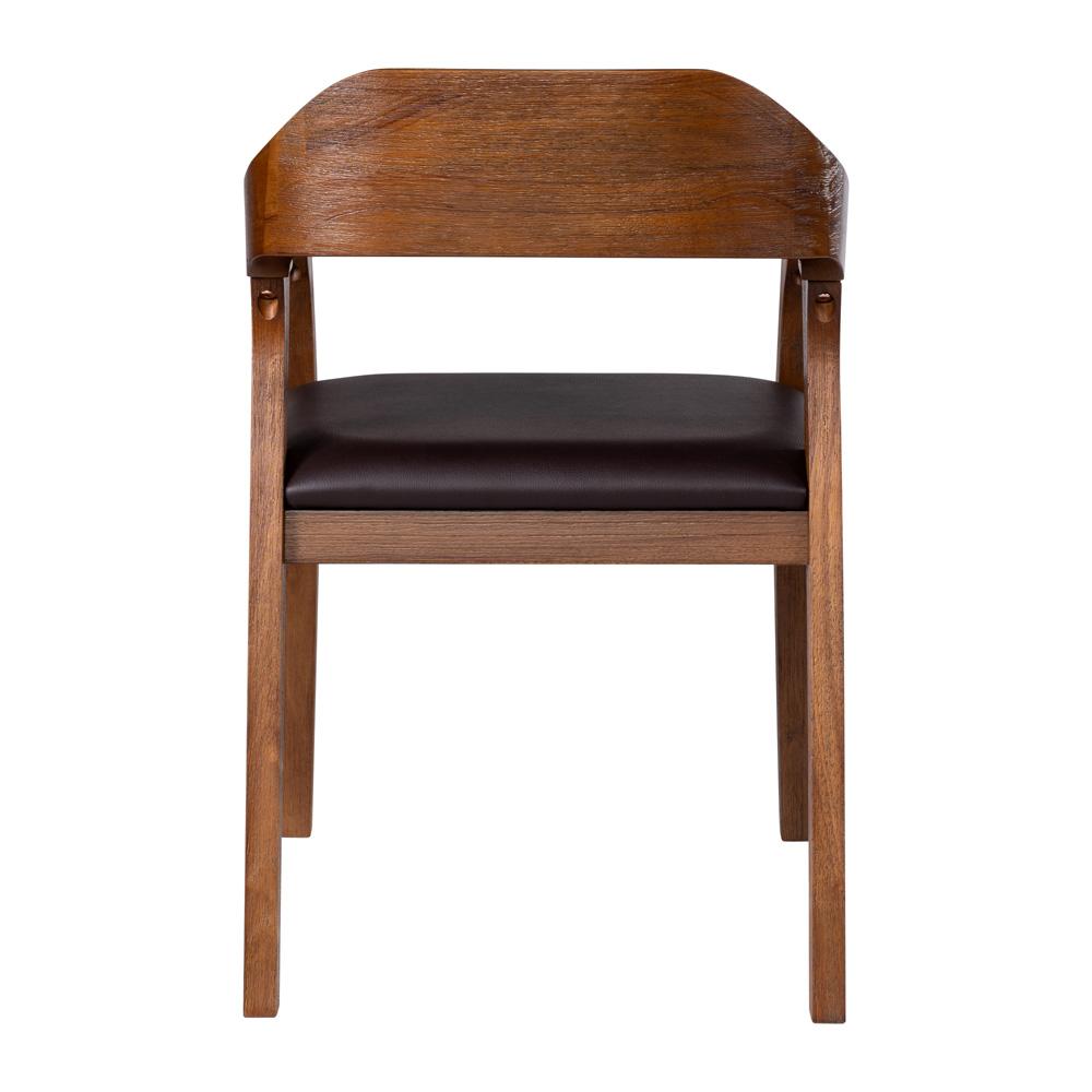 Boraam - Rasmus Dining Arm Chair - Chestnut Wire-Brush Finish - 77317 veiw 4