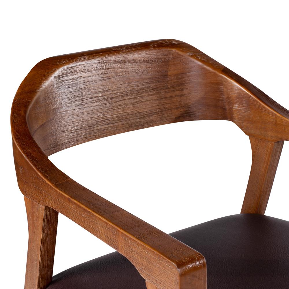 Boraam - Rasmus Dining Arm Chair - Chestnut Wire-Brush Finish - 77317 veiw 6