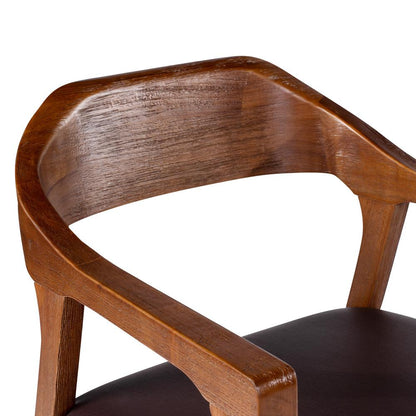 Boraam - Rasmus Dining Arm Chair - Chestnut Wire-Brush Finish - 77317 veiw 6