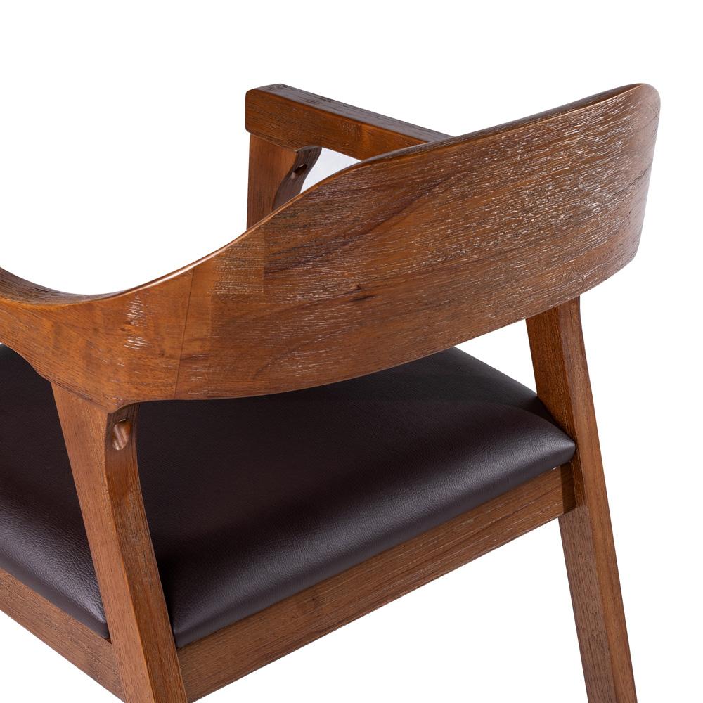 Boraam - Rasmus Dining Arm Chair - Chestnut Wire-Brush Finish - 77317 veiw 7