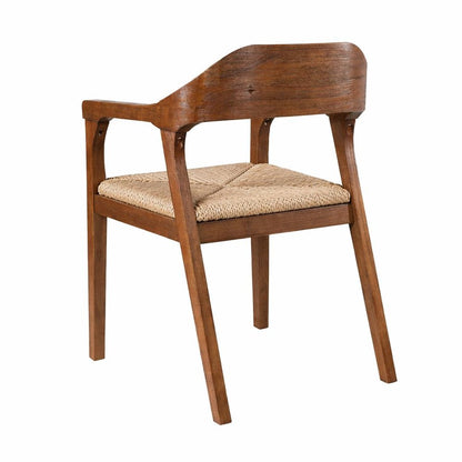 Boraam - Rasmus Dining Rush Armchair - Chestnut Wire-Brush Finish - 77918 view 5