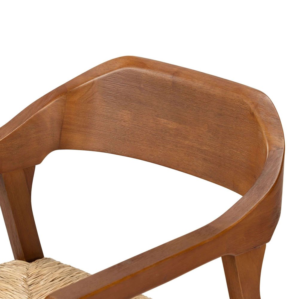 Boraam - Rasmus Dining Rush Armchair - Chestnut Wire-Brush Finish - 77918 view 7