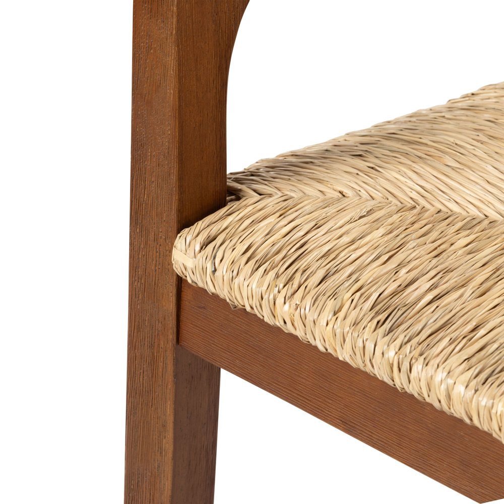 Boraam - Rasmus Dining Rush Armchair - Chestnut Wire-Brush Finish - 77918 view 8