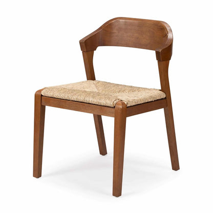 Boraam - Rasmus Dining Rush Side Chair - Chestnut Wire-Brush Finish - 78918 view 1