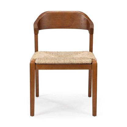 Boraam - Rasmus Dining Rush Side Chair - Chestnut Wire-Brush Finish - 78918 view 2