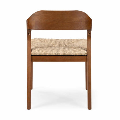 Boraam - Rasmus Dining Rush Side Chair - Chestnut Wire-Brush Finish - 78918 view 4