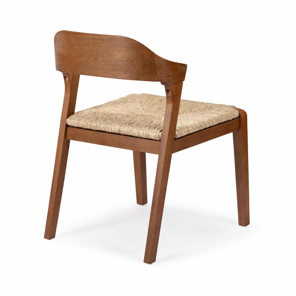 Boraam - Rasmus Dining Rush Side Chair - Chestnut Wire-Brush Finish - 78918 view 5