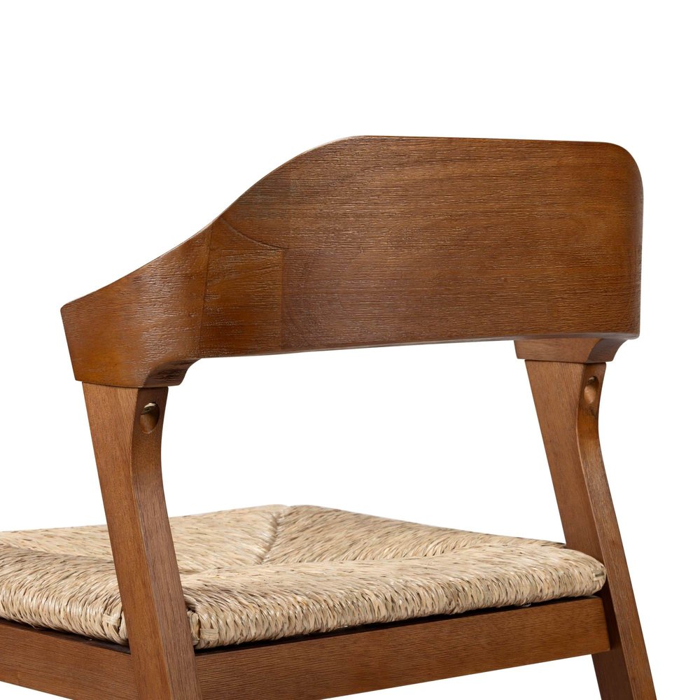 Boraam - Rasmus Dining Rush Side Chair - Chestnut Wire-Brush Finish - 78918 view 6
